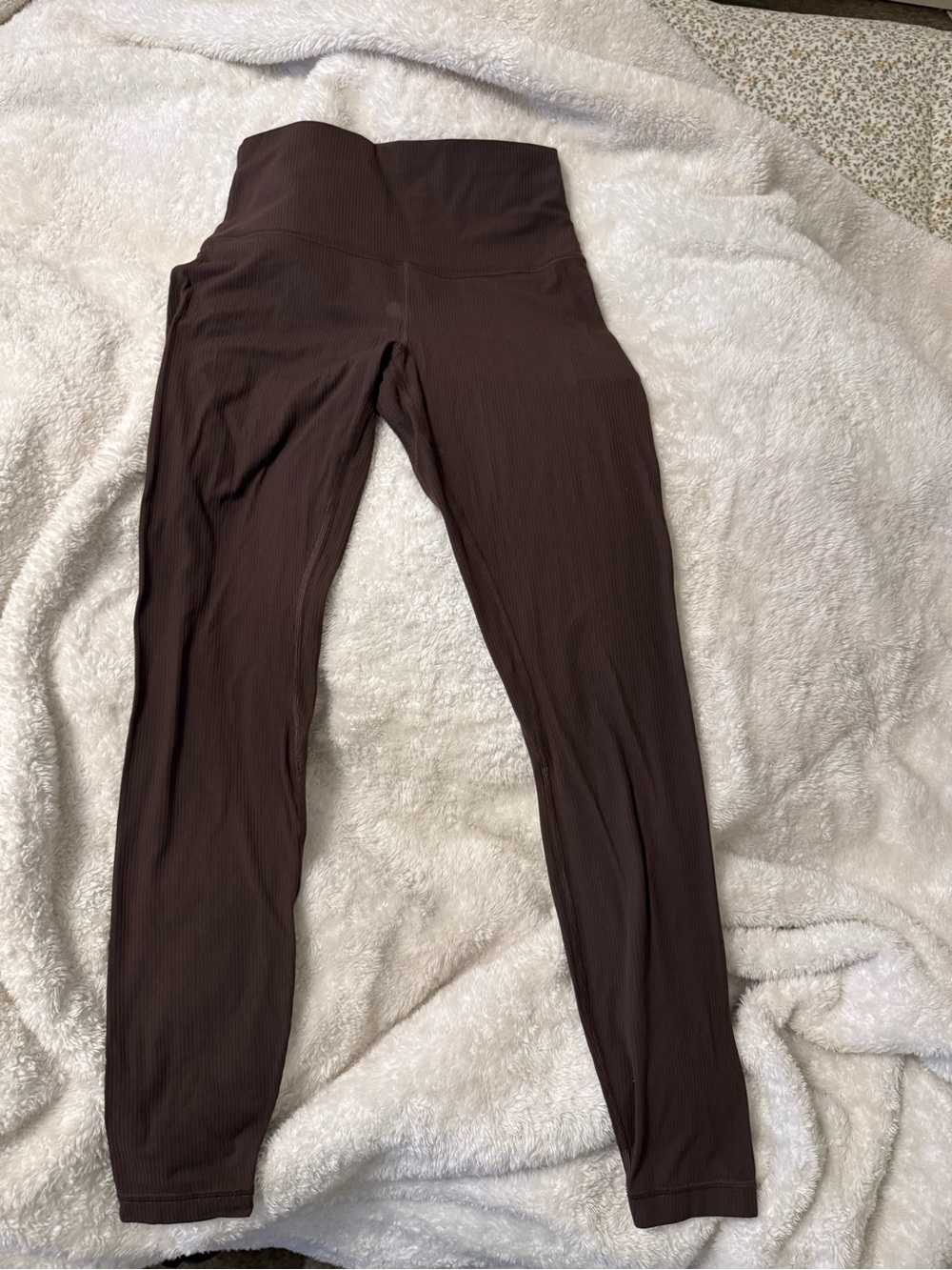 LULULEMON Align High-Rise Ribbed Pant Espresso 28”
